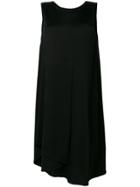 Mm6 Maison Margiela Asymmetric Midi Dress - Black