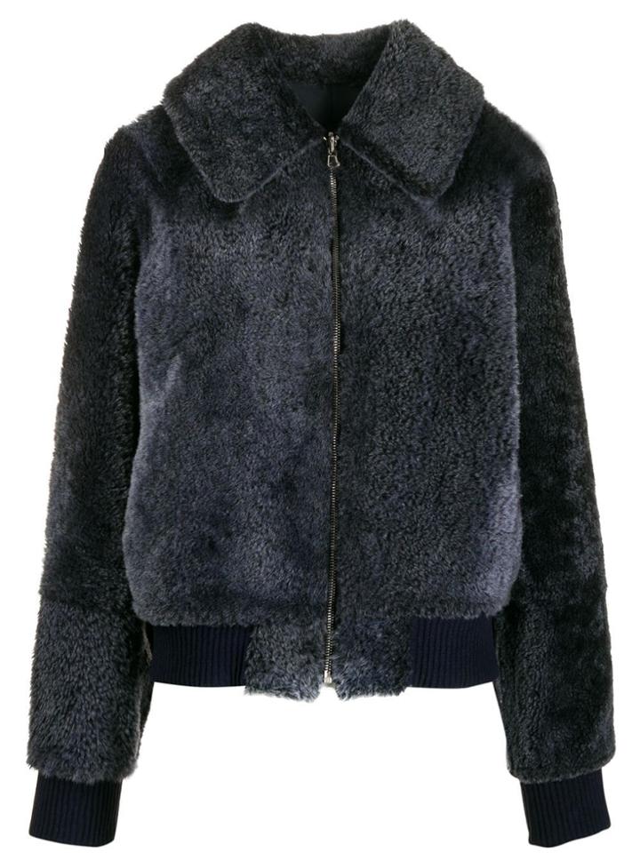 Liska Fluffy Jacket - Blue