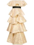 Huishan Zhang Ruffled Dress - Metallic
