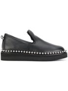 Alexander Wang Stud Trimmed Loafers - Black