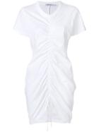 T By Alexander Wang Ruched Mini Dress - White