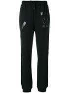 Moschino Vinyl Logo Track Trousers - Black