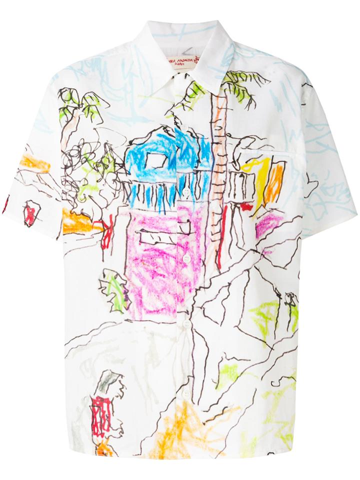 Marni Paint Print Shirt - White