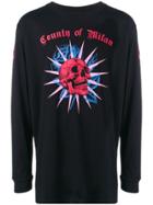 Marcelo Burlon County Of Milan Skull Crewneck Sweatshirt - Black