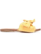 Brother Vellies Bow Sliders - Yellow