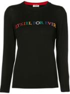 Sonia Rykiel - Embroidered Sweater - Women - Cotton/viscose - M, Women's, Black, Cotton/viscose