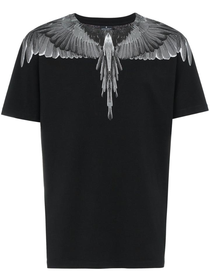 Marcelo Burlon County Of Milan Wings Cotton T-shirt - Black