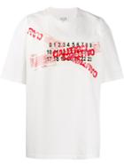 Maison Margiela Caution Tape Print T-shirt - White