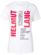 Helmut Lang Logo Print Cotton T-shirt - White