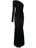 Alexandre Vauthier One Shoulder Jersey Dress - Black