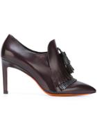 Santoni Fringed Pumps - Brown