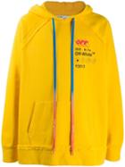Off-white Oversized Logo Hoodie - Yellow