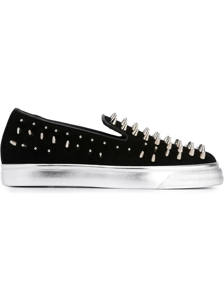 Giuseppe Zanotti Design Spike Detail Slip-on Sneakers