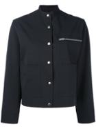 Nomia - Buttoned Cropped Jacket - Women - Polyester/spandex/elastane - 6, Women's, Blue, Polyester/spandex/elastane