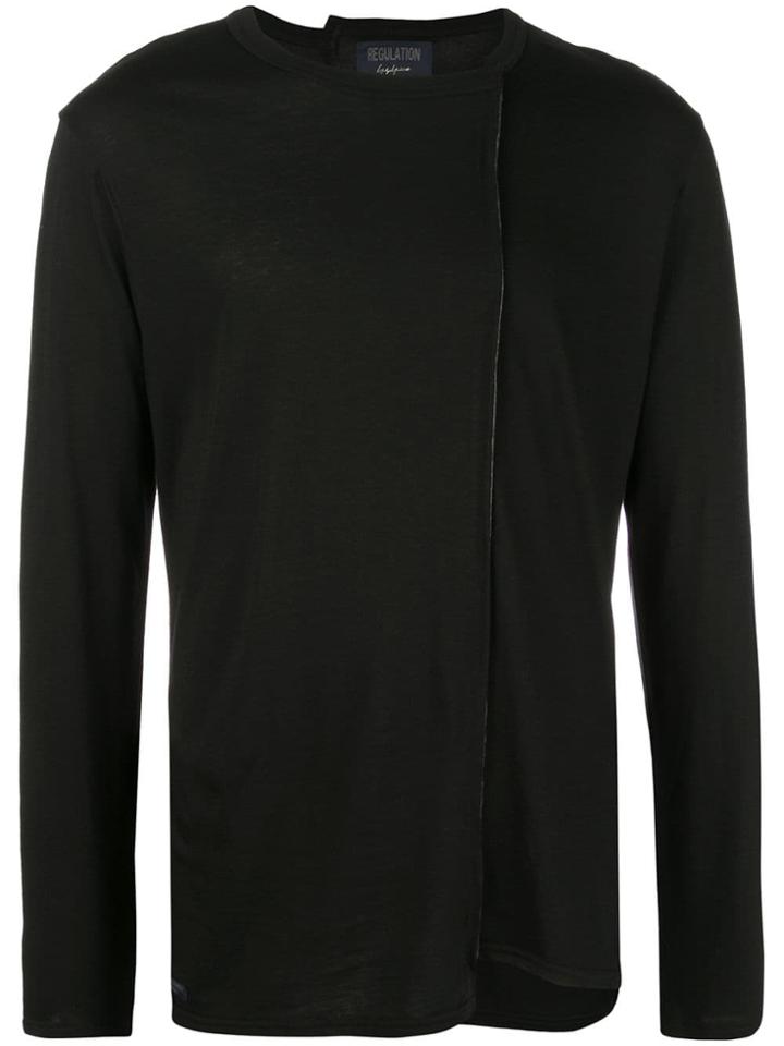 Yohji Yamamoto Side Stitch T-shirt - 3-blk/gy