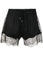 Tom Ford Lace-panel Short Shorts - Black