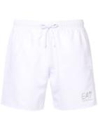 Ea7 Emporio Armani Swim Shorts - White