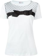 Red Valentino Bow Detail Blouse, Women's, Size: Large, White, Cotton/polyamide/polyester