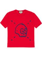Gucci - Guccighost Cotton T-shirt - Women - Cotton - M, Women's, Red, Cotton