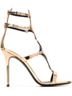 Giuseppe Zanotti Design Darlene Sandals, Women's, Size: 40, Grey, Patent Leather/leather