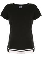 Ea7 Emporio Armani Scoop Neck T-shirts - Black