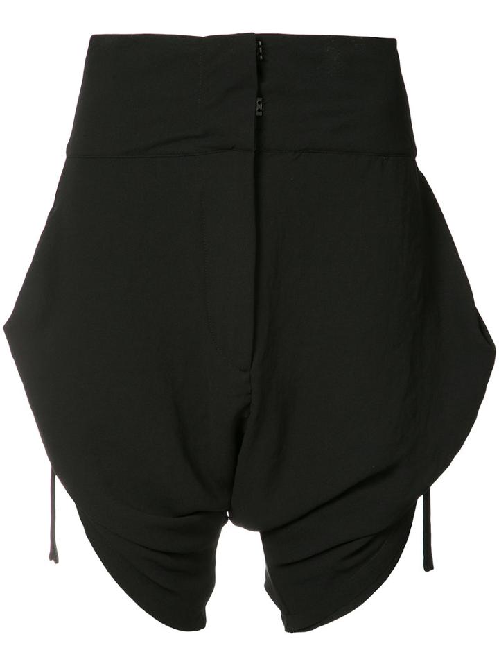 Barbara I Gongini - Side Tie Shorts - Women - Polyimide - 36, Black, Polyimide