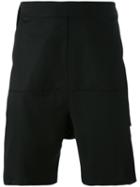 Odeur - Drop Crotch Shorts - Unisex - Spandex/elastane/wool - S, Black, Spandex/elastane/wool