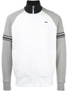 Wood Wood High Neck Zipped Sweatshirt, Men's, Size: Medium, White, Cotton