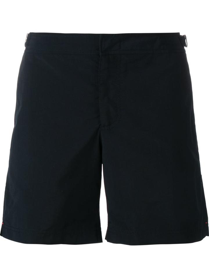 Orlebar Brown 'bulldog' Swim Shorts, Men's, Size: 38, Black, Polyester/polyamide