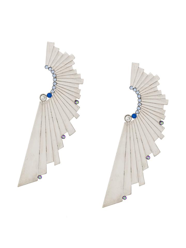 Charlotte Valkeniers Large Galactic Earrings - Metallic