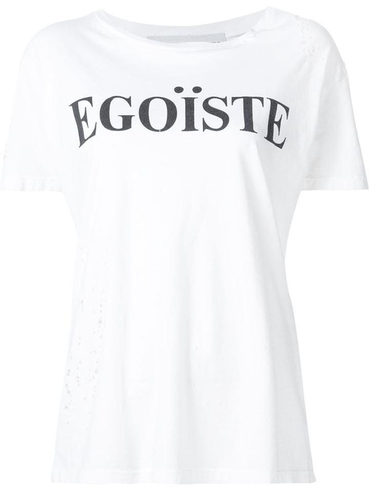 Enfants Riches Deprimes 'egoiste' T-shirt, Women's, Size: Xs, White, Cotton