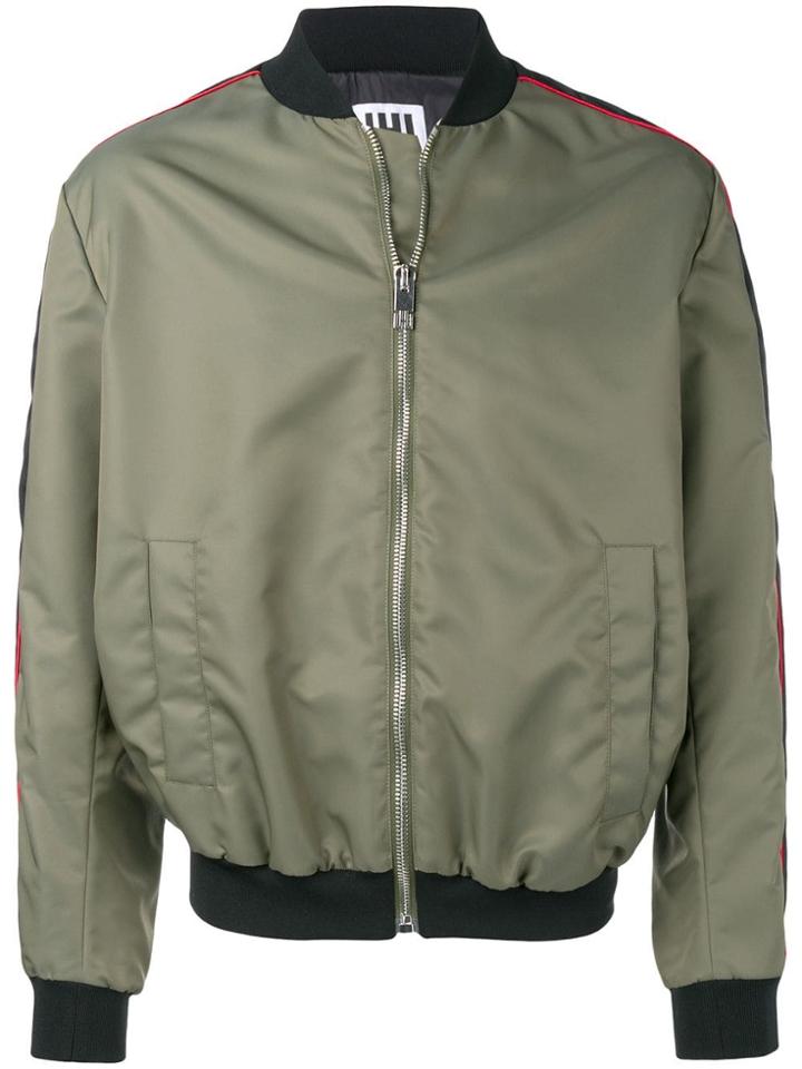 Les Hommes Urban Classic Bomber Jacket - Green