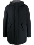 Fay Hooded Mid-length Parka - Blue