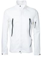 Cp Company High Neck Lightweight Jacket, Men's, Size: 48, White, Polyester