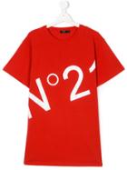 No21 Kids Logo Print T-shirt - Red