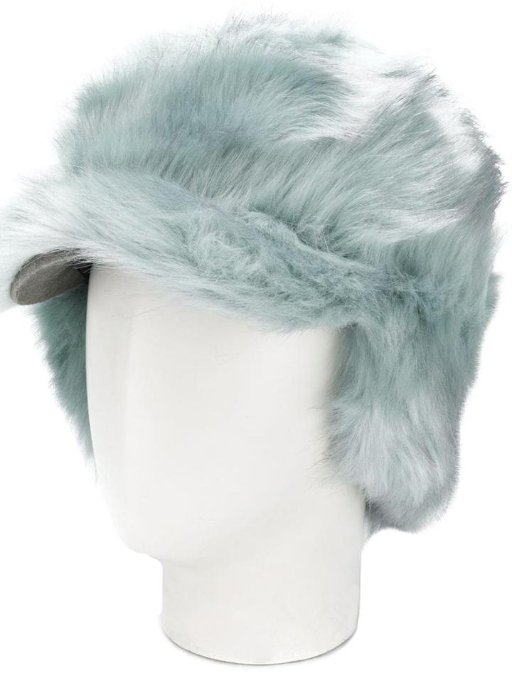 Urbancode Textured Furry Hat - Green