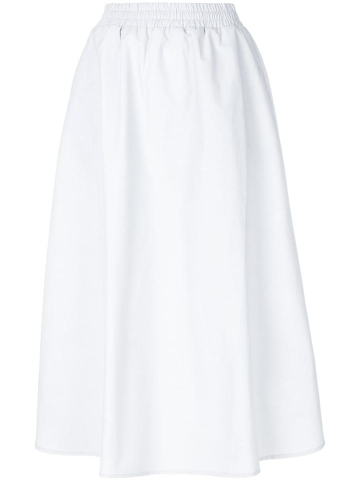 Walk Of Shame High-waisted Full Midi Skirt - Blue