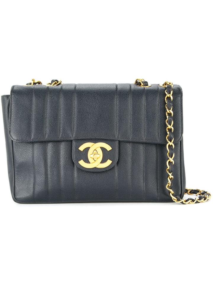 Chanel Vintage Chanel Mademoiselle Chain Shoulder Bag - Blue