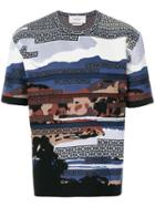 Pringle Of Scotland Postcard Landscape T-shirt - Multicolour