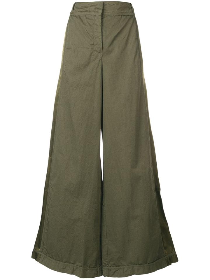 Andrea Ya'aqov Super Wide Trousers - Green