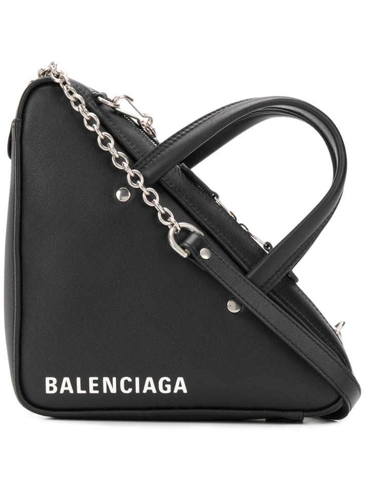 Balenciaga Triangle Duffle Xs Chain Bag - Blue