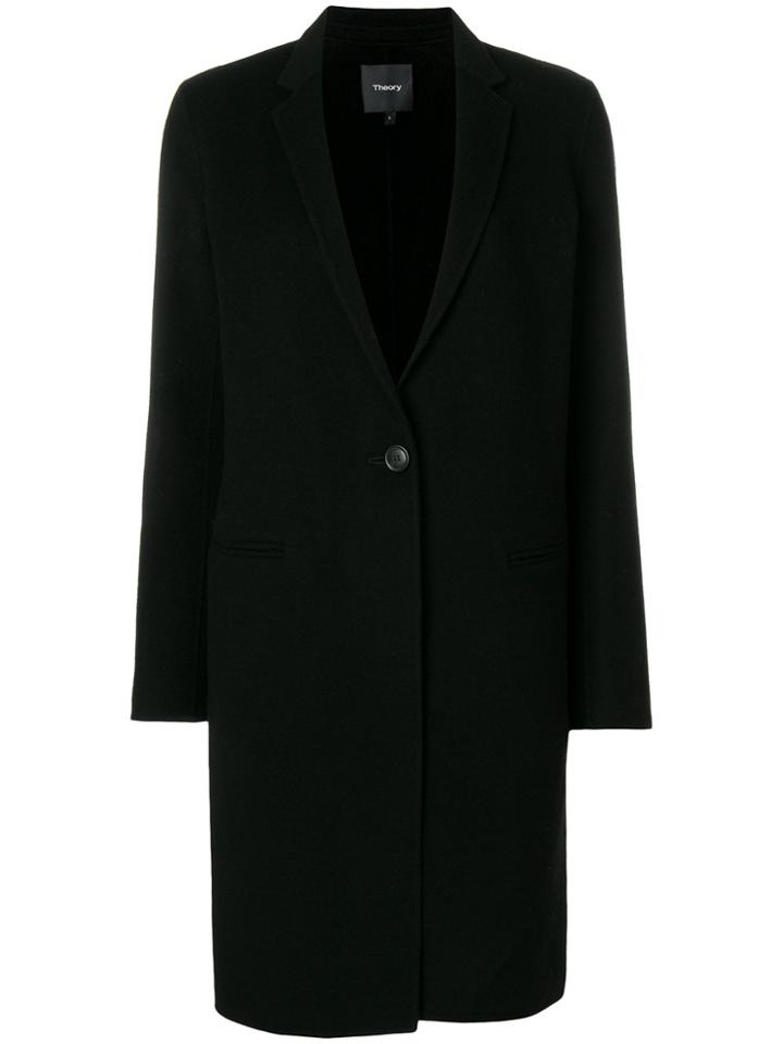 Theory Boxy V-neck Coat - Unavailable