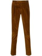 Pt01 Corduroy Straight Leg Trousers - Brown