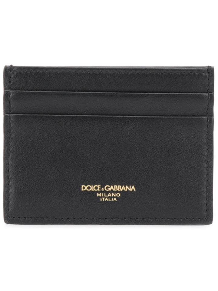 Dolce & Gabbana Printed Logo Cardholder - Black