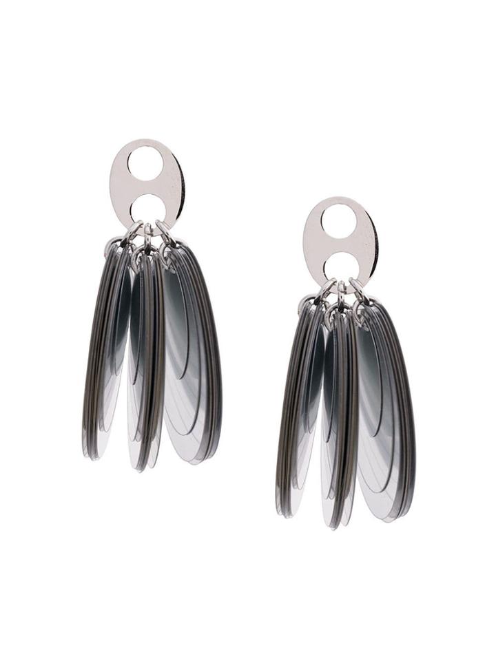Paco Rabanne Multi-disk Earrings - Silver