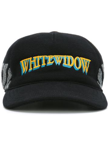 Moncler X Off-white Moncler X Off-white White Widow Embroidered Cap, Men's, Size: Large, Black, Cotton/polyester