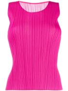 Pleats Please By Issey Miyake Slim Fit Top - Pink