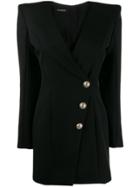 Balmain Tailored Blazer Dress - Black