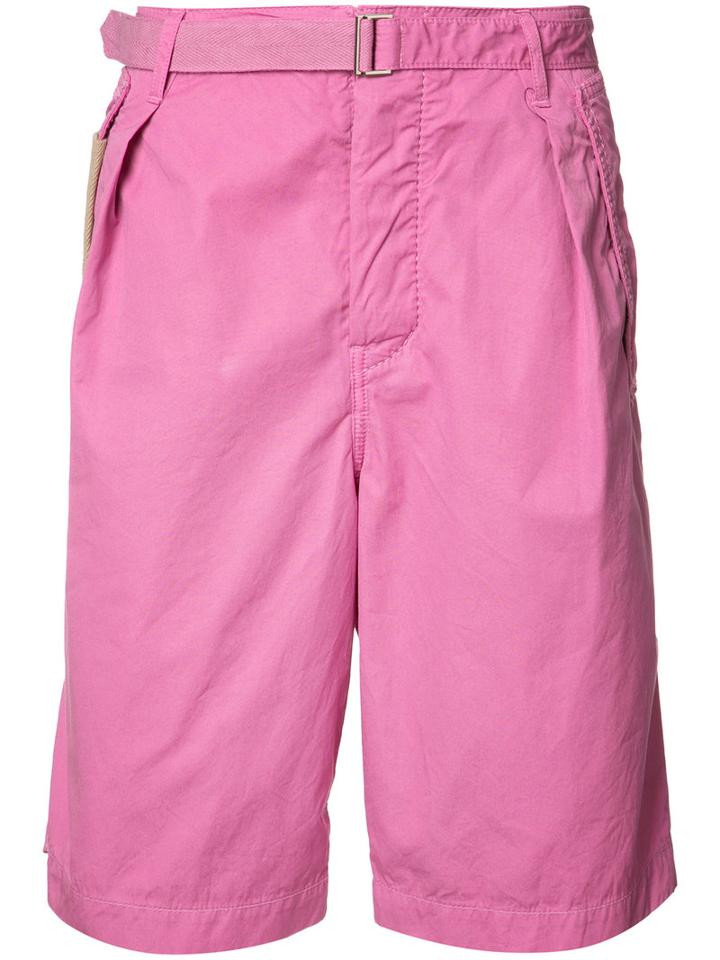 Sacai Tailored Shorts, Men's, Size: 4, Pink/purple, Cotton