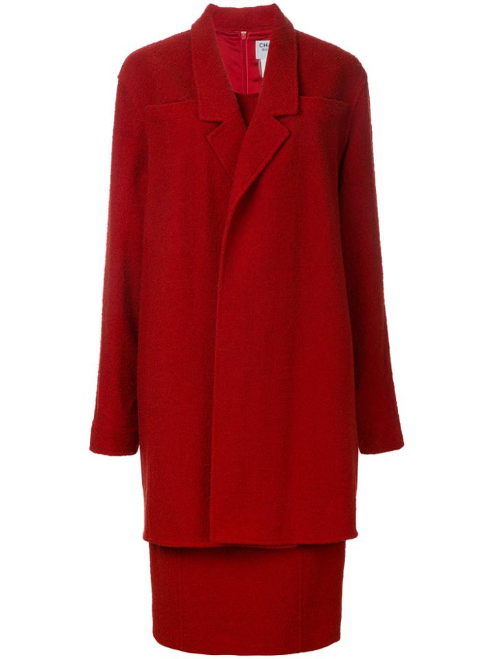 Chanel Vintage Setup One Piece Jacket - Red